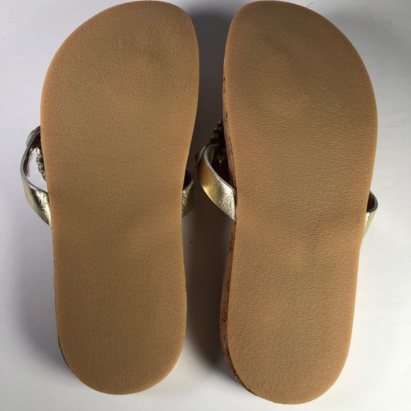 Jack Rogers Georgica Cork Sandals Gold Medallion - Picture 12 of 12